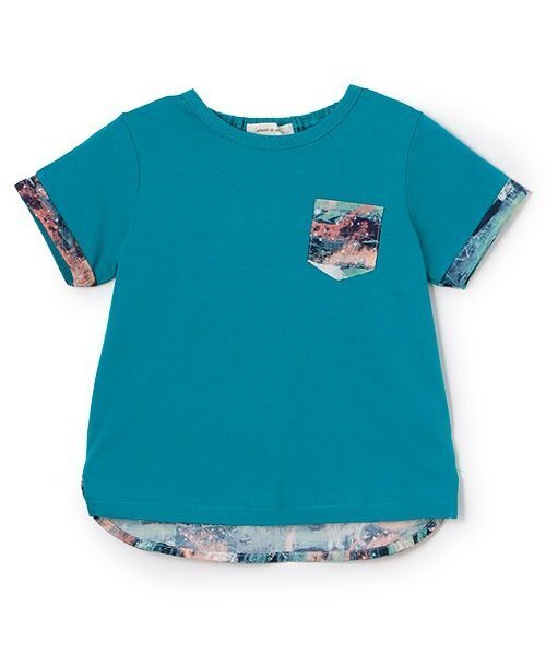 sense of wonder（センスオブワンダー）の「オーロラスカイTシャツ【日本製】（Tシャツ/カットソー・キッズ・オートミール/ピンク/ブルーグリーン・120cm/110cm/130cm/90cm/80ｃｍ/100cm）」の3枚目の写真