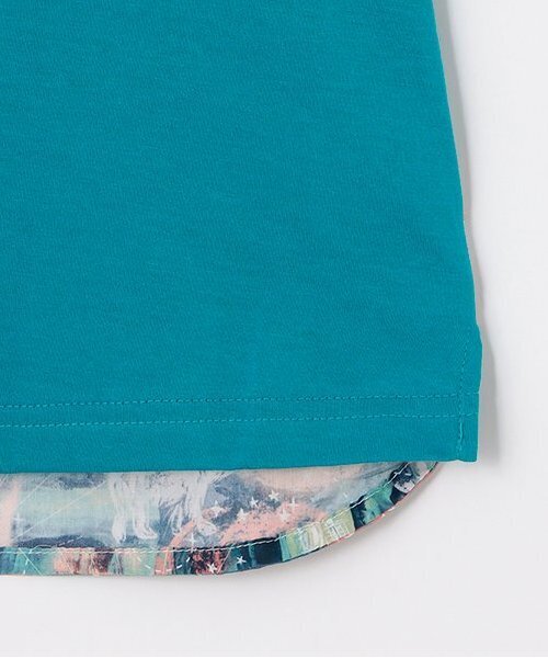 sense of wonder（センスオブワンダー）の「オーロラスカイTシャツ【日本製】（Tシャツ/カットソー・キッズ・オートミール/ピンク/ブルーグリーン・120cm/110cm/130cm/90cm/80ｃｍ/100cm）」の8枚目の写真