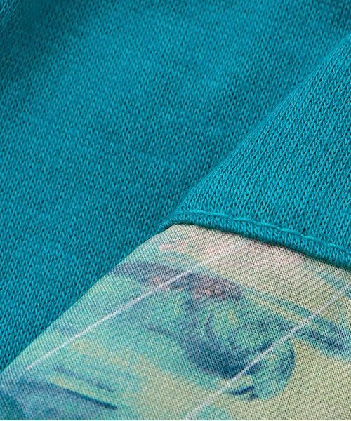 sense of wonder（センスオブワンダー）の「オーロラスカイTシャツ【日本製】（Tシャツ/カットソー・キッズ・オートミール/ピンク/ブルーグリーン・120cm/110cm/130cm/90cm/80ｃｍ/100cm）」の9枚目の写真