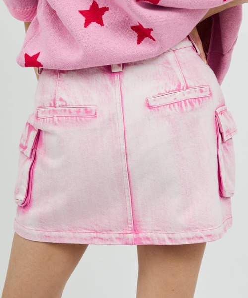 atmos pink(アトモスピンク)の「atmos pink Cargo Mini Skirt / アトモス ピンク カーゴ ミニ スカート(スカート・レディース・ブラック/カーキ/ピンク・M/S)」の8枚目の写真