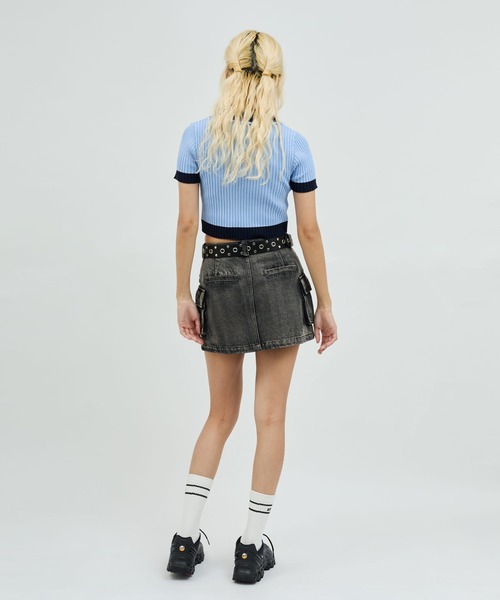 atmos pink(アトモスピンク)の「atmos pink Cargo Mini Skirt / アトモス ピンク カーゴ ミニ スカート(スカート・レディース・ブラック/カーキ/ピンク・M/S)」の17枚目の写真