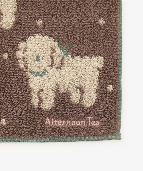 Afternoon Tea（アフタヌーンティー）の「トイプードルミニタオル（ハンカチ/ハンドタオル・レディース・ブラウン・ONE SIZE）」の3枚目の写真