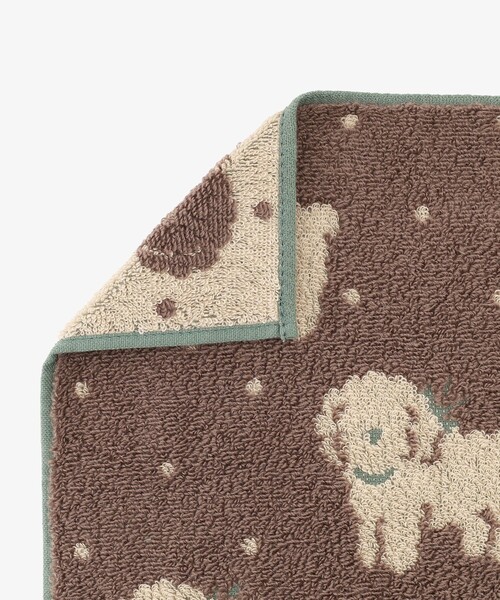 Afternoon Tea（アフタヌーンティー）の「トイプードルミニタオル（ハンカチ/ハンドタオル・レディース・ブラウン・ONE SIZE）」の4枚目の写真