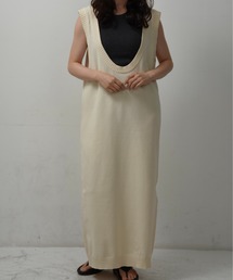 lawgy（ラウジー）の「u neck long vest / uネックロングベスト（ベスト）」