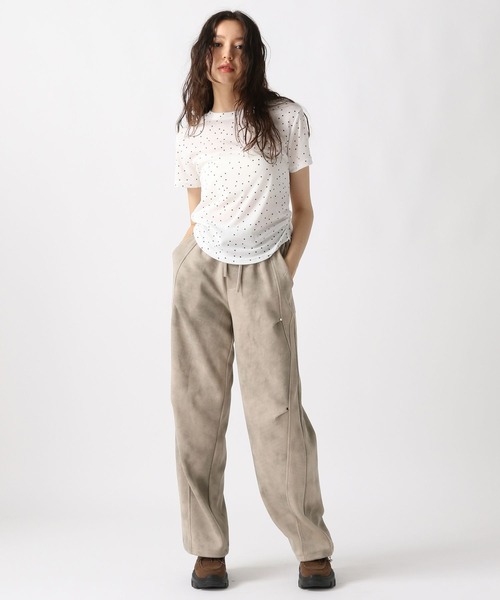 FOREVER 21(フォーエバー トゥエンティーワン)の「【2025SS】ドットシャーリングT(Tシャツ/カットソー・レディース・ブラック/オフホワイト・FREE)」の3枚目の写真