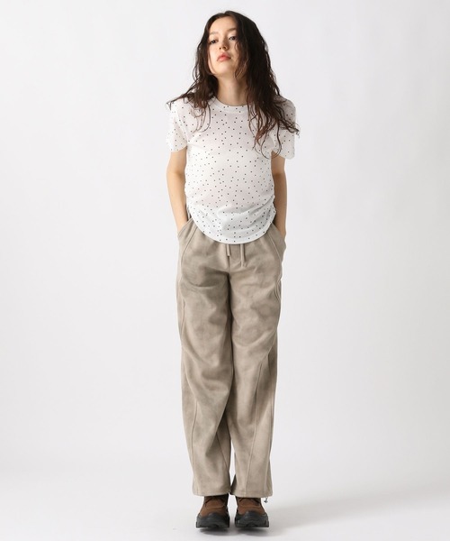 FOREVER 21(フォーエバー トゥエンティーワン)の「【2025SS】ドットシャーリングT(Tシャツ/カットソー・レディース・ブラック/オフホワイト・FREE)」の4枚目の写真