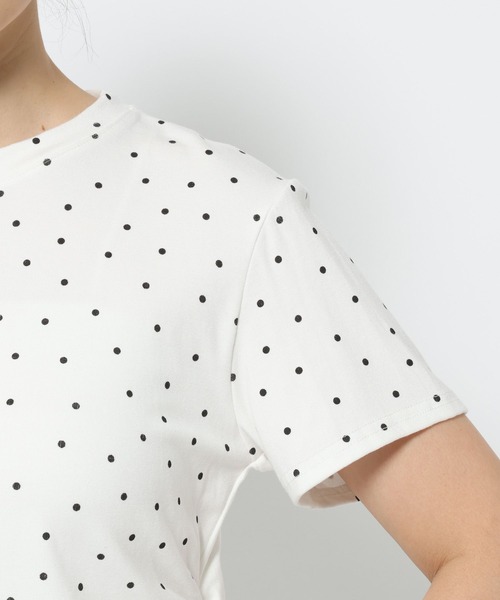 FOREVER 21(フォーエバー トゥエンティーワン)の「【2025SS】ドットシャーリングT(Tシャツ/カットソー・レディース・ブラック/オフホワイト・FREE)」の11枚目の写真