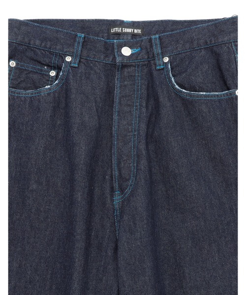Little sunny bite(リトルサニーバイト)の「denim ribbon pants(デニムパンツ・レディース・インディゴブルー/ブルー・MEDIUM/SMALL)」の14枚目の写真