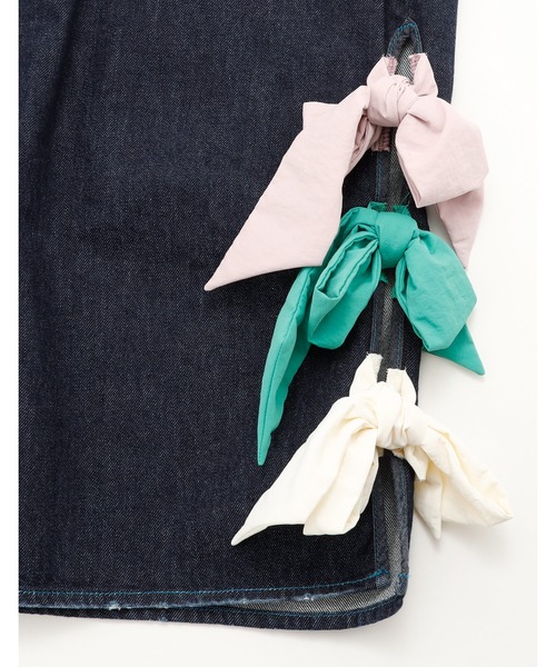 Little sunny bite(リトルサニーバイト)の「denim ribbon pants(デニムパンツ・レディース・インディゴブルー/ブルー・MEDIUM/SMALL)」の17枚目の写真