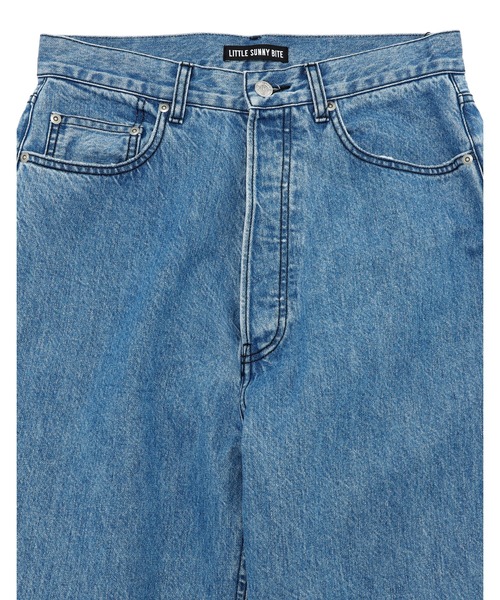 Little sunny bite(リトルサニーバイト)の「denim ribbon pants(デニムパンツ・レディース・インディゴブルー/ブルー・MEDIUM/SMALL)」の4枚目の写真