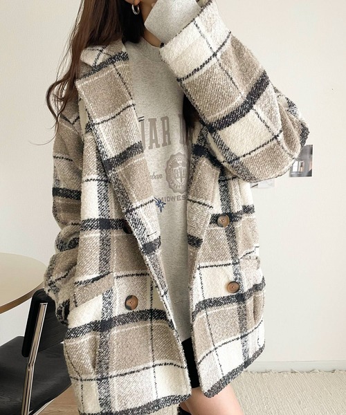 セール】【mily bilet】冬のコーデを引き立てる。起毛ブークレー