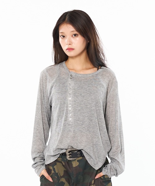 WISH FOR EVER（ウィッシュフォーエバー）の「SHEER HENRY NECK