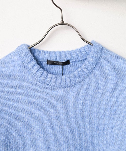 NO WAY（ノーウェイ）の「/Bling leads/クルーネックカラーニット（ニット/セーター・メンズ・ブルー/ブラック/グリーン/レッド/チャコール/ホワイト・LARGE/X-LARGE/MEDIUM）」の10枚目の写真