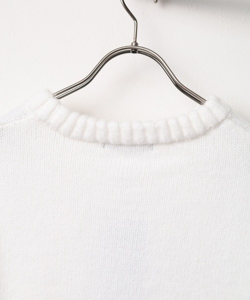 NO WAY（ノーウェイ）の「/Bling leads/クルーネックカラーニット（ニット/セーター・メンズ・ブルー/ブラック/グリーン/レッド/チャコール/ホワイト・LARGE/X-LARGE/MEDIUM）」の18枚目の写真