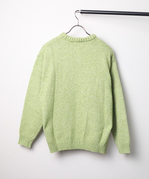 NO WAY（ノーウェイ）の「/Bling leads/クルーネックカラーニット（ニット/セーター・メンズ・ブルー/ブラック/グリーン/レッド/チャコール/ホワイト・LARGE/X-LARGE/MEDIUM）」の19枚目の写真