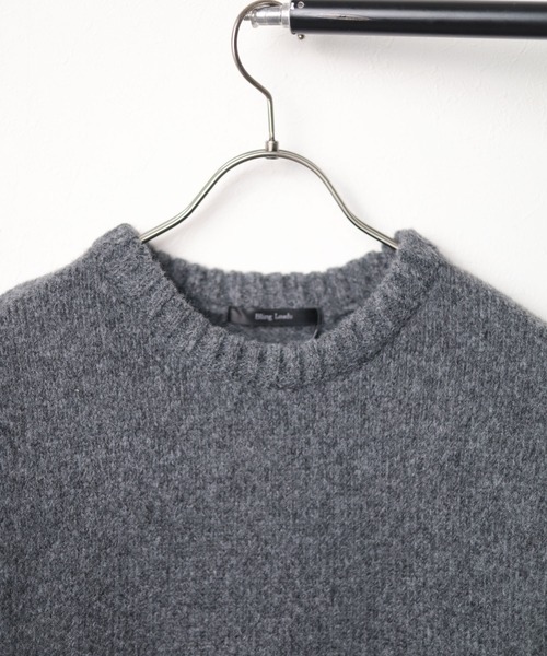 NO WAY（ノーウェイ）の「/Bling leads/クルーネックカラーニット（ニット/セーター・メンズ・ブルー/ブラック/グリーン/レッド/チャコール/ホワイト・LARGE/X-LARGE/MEDIUM）」の22枚目の写真