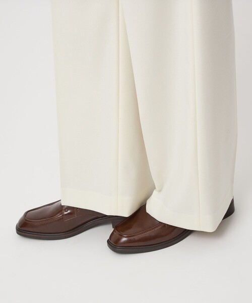 green label relaxing（グリーンレーベルリラクシング）の「スクエア モンク ストラップ シューズ / モンクシューズ 撥水（ドレスシューズ・レディース・ブラック/ブラウン系・M/L/S）」の7枚目の写真