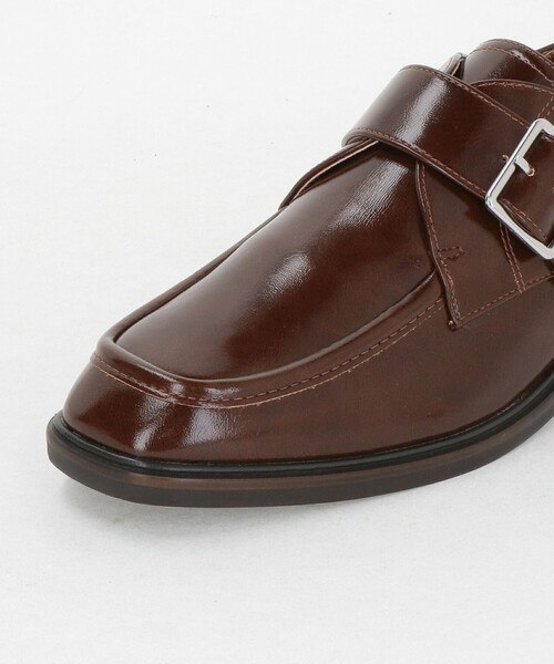 green label relaxing（グリーンレーベルリラクシング）の「スクエア モンク ストラップ シューズ / モンクシューズ 撥水（ドレスシューズ・レディース・ブラック/ブラウン系・M/L/S）」の17枚目の写真