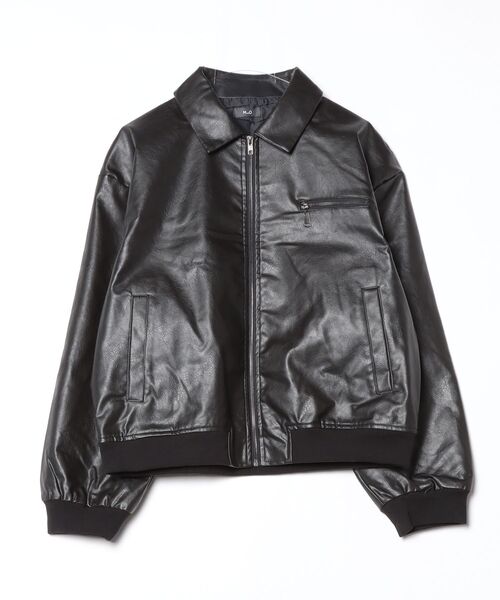 MandO(エムオー)(エムオー)の「ヴィンテージライクジップ合皮ブルゾン(ブルゾン・メンズ・ブラック・LARGE/MEDIUM)」の14枚目の写真