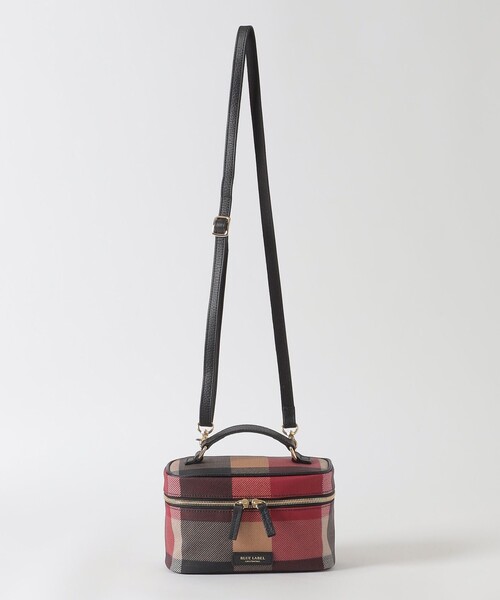 BLUE LABEL CRESTBRIDGE(ブルーレーベルクレストブリッジ)の「クレストブリッジチェックPVCバニティショルダー(ショルダーバッグ・レディース・ベージュ系その他/レッド・FREE)」の5枚目の写真