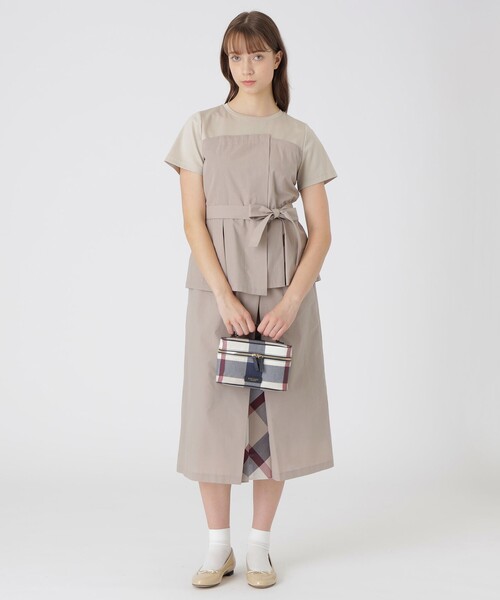 BLUE LABEL CRESTBRIDGE(ブルーレーベルクレストブリッジ)の「クレストブリッジチェックPVCバニティショルダー(ショルダーバッグ・レディース・ベージュ系その他/レッド・FREE)」の11枚目の写真
