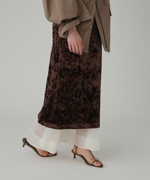 BABYLONE | ベロアレイヤードスカート(スカート)