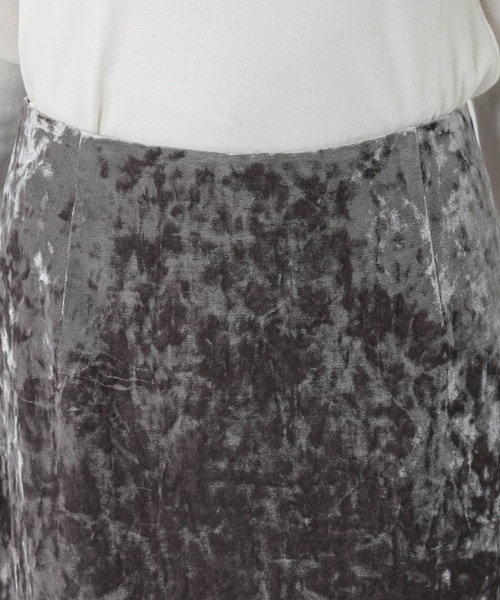 BABYLONE（バビロン）の「ベロアレイヤードスカート（スカート・レディース・グレー/ブラウン・38inch/36inch）」の21枚目の写真