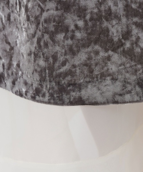 BABYLONE（バビロン）の「ベロアレイヤードスカート（スカート・レディース・グレー/ブラウン・38inch/36inch）」の15枚目の写真