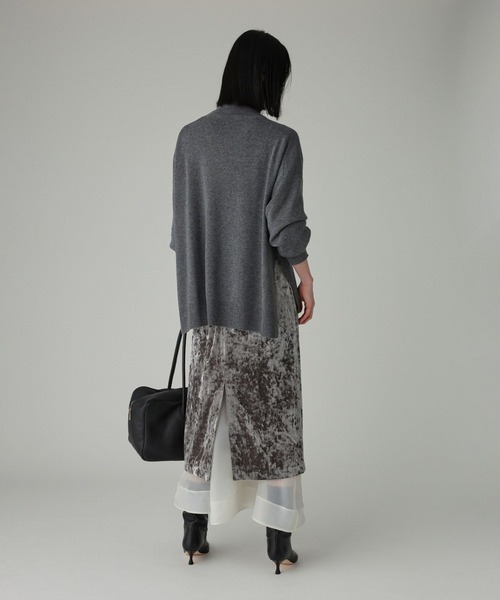 BABYLONE（バビロン）の「ベロアレイヤードスカート（スカート・レディース・グレー/ブラウン・38inch/36inch）」の9枚目の写真