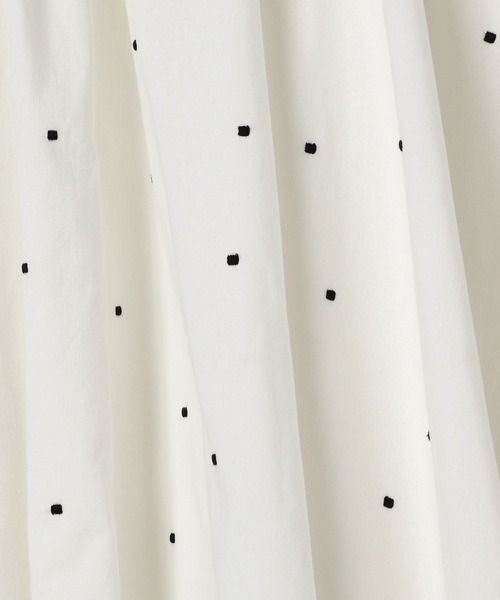 BAYFLOW（ベイフロー）の「ドット刺繍フレアスカート（スカート・レディース・ブラウン/ホワイト/ブラック・FREE）」の11枚目の写真