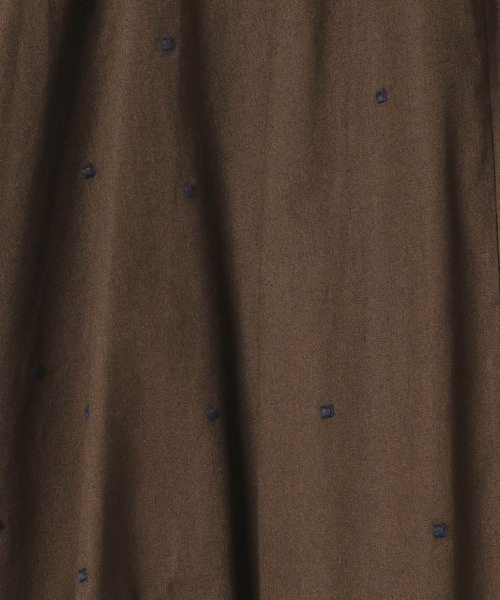 BAYFLOW（ベイフロー）の「ドット刺繍フレアスカート（スカート・レディース・ブラウン/ホワイト/ブラック・FREE）」の13枚目の写真