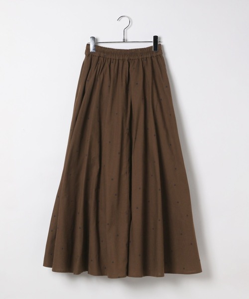 BAYFLOW（ベイフロー）の「ドット刺繍フレアスカート（スカート・レディース・ブラウン/ホワイト/ブラック・FREE）」の22枚目の写真