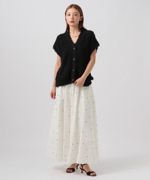 BAYFLOW（ベイフロー）の「ドット刺繍フレアスカート（スカート・レディース・ブラウン/ホワイト/ブラック・FREE）」の16枚目の写真