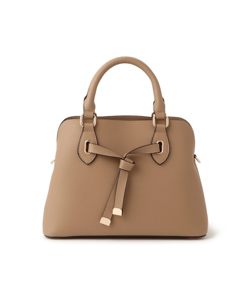 VIS（ビス）の「フロントタイ ブガッティ型ボストンバッグ/2WAY（ボストンバッグ・レディース・ベージュ系その他/レッド/ブラック・FREE）」の11枚目の写真