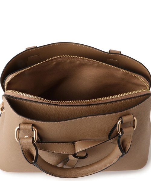 VIS（ビス）の「フロントタイ ブガッティ型ボストンバッグ/2WAY（ボストンバッグ・レディース・ベージュ系その他/レッド/ブラック・FREE）」の12枚目の写真