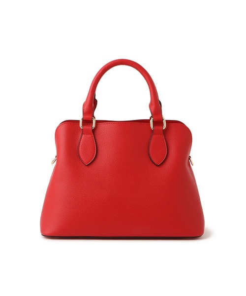 VIS（ビス）の「フロントタイ ブガッティ型ボストンバッグ/2WAY（ボストンバッグ・レディース・ベージュ系その他/レッド/ブラック・FREE）」の16枚目の写真