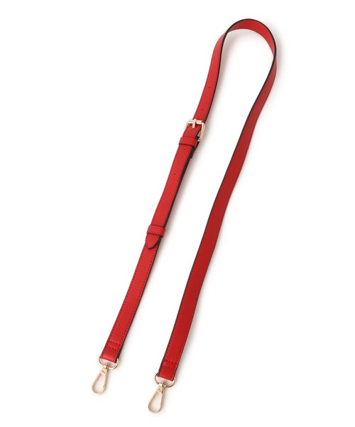 VIS（ビス）の「フロントタイ ブガッティ型ボストンバッグ/2WAY（ボストンバッグ・レディース・ベージュ系その他/レッド/ブラック・FREE）」の21枚目の写真