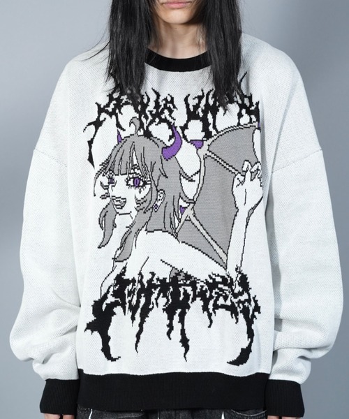 A'GEM/9 × .kom 『LOVE KILLER/ラブ キラー』Purple girl Graphic logo