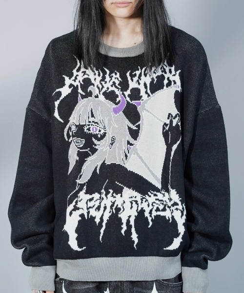 A'GEM/9 × .kom 『LOVE KILLER/ラブ キラー』Purple girl Graphic logo