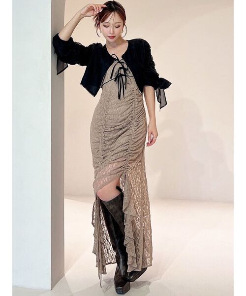 RESEXXY（リゼクシー）の「ビッグリボンシアーブルゾン（ブルゾン・レディース・ブラック/ホワイト/ピンク・FREE）」の9枚目の写真