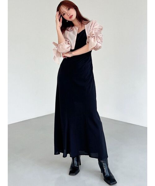 RESEXXY（リゼクシー）の「ビッグリボンシアーブルゾン（ブルゾン・レディース・ブラック/ホワイト/ピンク・FREE）」の13枚目の写真