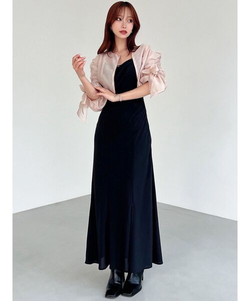 RESEXXY（リゼクシー）の「ビッグリボンシアーブルゾン（ブルゾン・レディース・ブラック/ホワイト/ピンク・FREE）」の14枚目の写真