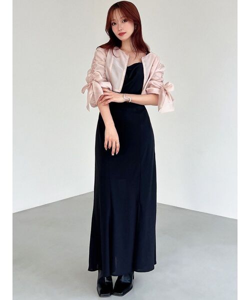 RESEXXY（リゼクシー）の「ビッグリボンシアーブルゾン（ブルゾン・レディース・ブラック/ホワイト/ピンク・FREE）」の15枚目の写真