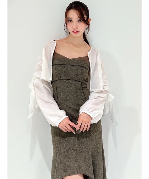 RESEXXY（リゼクシー）の「ビッグリボンシアーブルゾン（ブルゾン・レディース・ブラック/ホワイト/ピンク・FREE）」の19枚目の写真