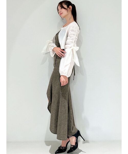 RESEXXY（リゼクシー）の「ビッグリボンシアーブルゾン（ブルゾン・レディース・ブラック/ホワイト/ピンク・FREE）」の21枚目の写真