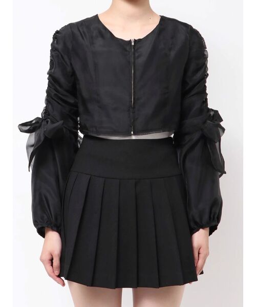 RESEXXY（リゼクシー）の「ビッグリボンシアーブルゾン（ブルゾン・レディース・ブラック/ホワイト/ピンク・FREE）」の22枚目の写真