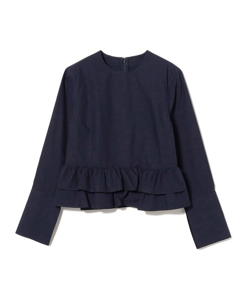 EFFE BEAMS（エッフェビームス）の「フリル ボトム ブラウス（シャツ/ブラウス・レディース・ネイビー/ホワイト・38/36）」の14枚目の写真