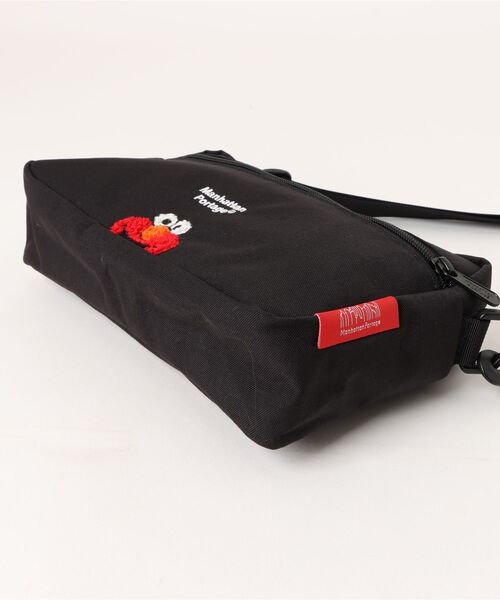 Manhattan Portage（マンハッタンポーテージ）の「Manhattan Portage/マンハッタンポーテージ ショルダーバック JOGGER(L)JPN VER2 SESAME ST MP1404L2SST（ショルダーバッグ・メンズ・ブラック×ホワイト・FREE）」の8枚目の写真