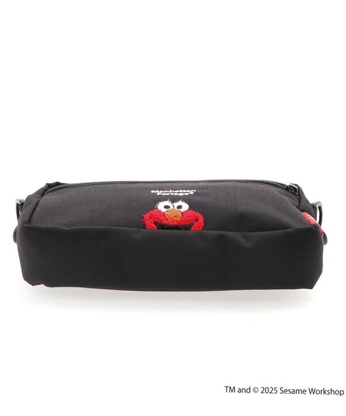 Manhattan Portage（マンハッタンポーテージ）の「Manhattan Portage/マンハッタンポーテージ ショルダーバック JOGGER(L)JPN VER2 SESAME ST MP1404L2SST（ショルダーバッグ・メンズ・ブラック×ホワイト・FREE）」の6枚目の写真