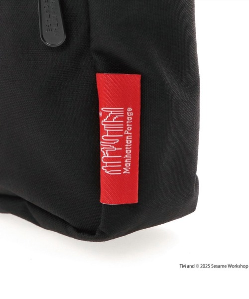 Manhattan Portage（マンハッタンポーテージ）の「Manhattan Portage/マンハッタンポーテージ ショルダーバック JOGGER(L)JPN VER2 SESAME ST MP1404L2SST（ショルダーバッグ・メンズ・ブラック×ホワイト・FREE）」の15枚目の写真